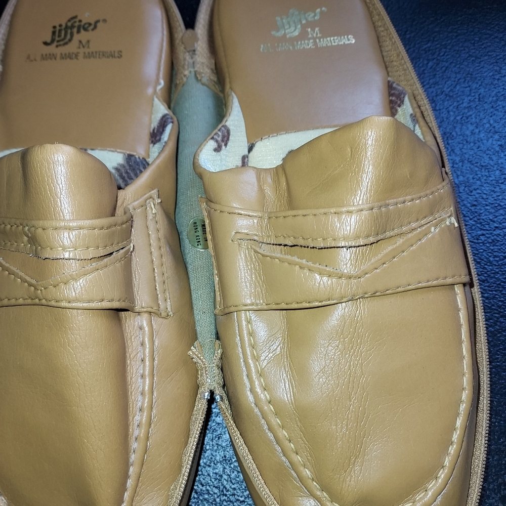 Vintage RARE jiffies Mens Size Medium Travel Shoes